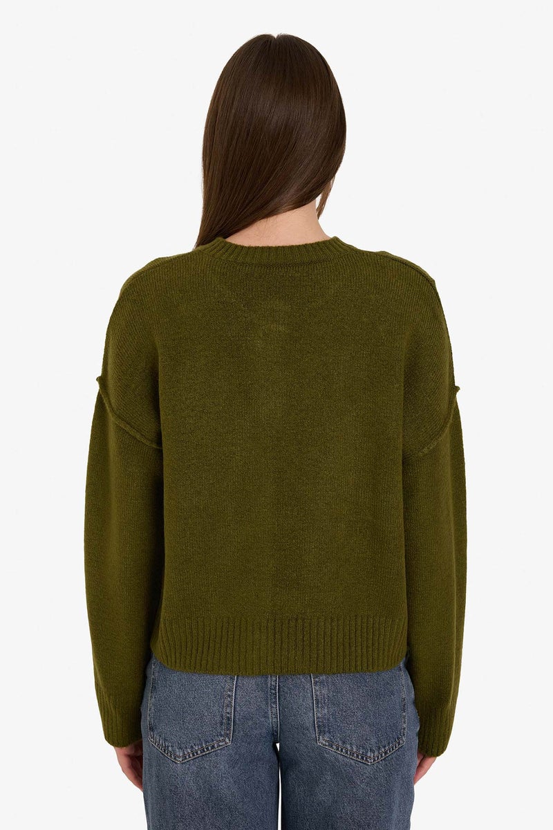 ديفاكتو كارديجان قصة عادية برقبة مستديرة - Image 5